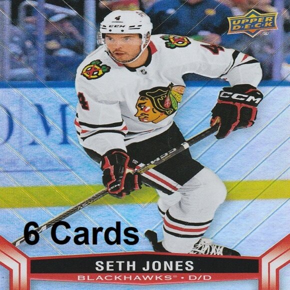 Seth Jones NHL Hockey Card Collection - 6 Cards - Chicago/Columbus - Picture 1 of 7